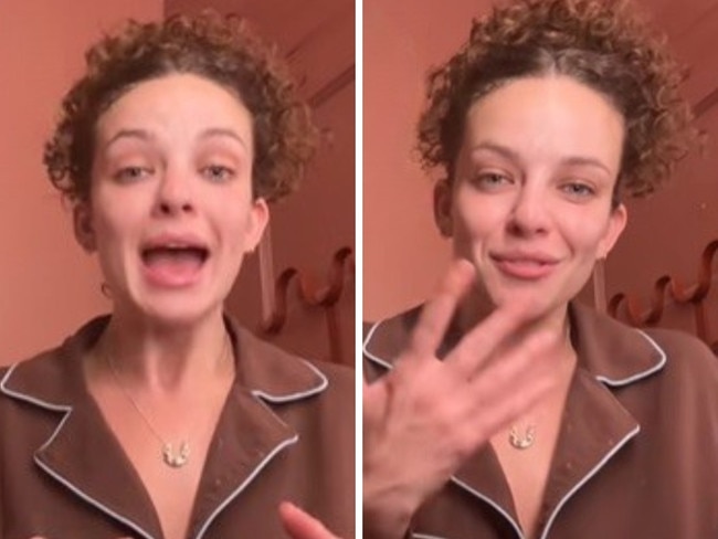 Abbie Chatfield has launched a tirade at her right-wing followers. Picture: TikTok.