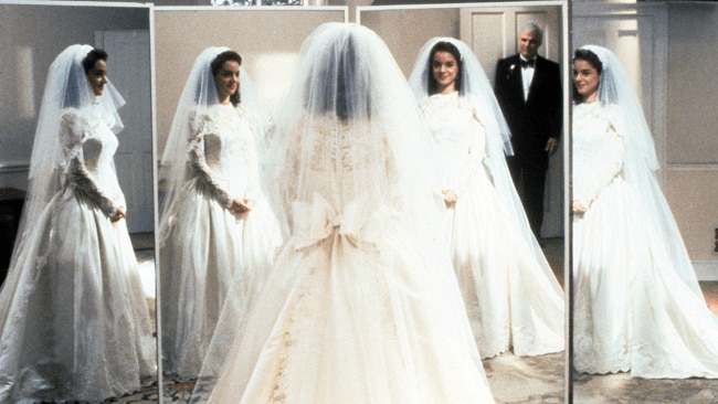 Father of the bride, doesn't want his daughter wearing her mother's dress down the aisle. Source: Getty Images