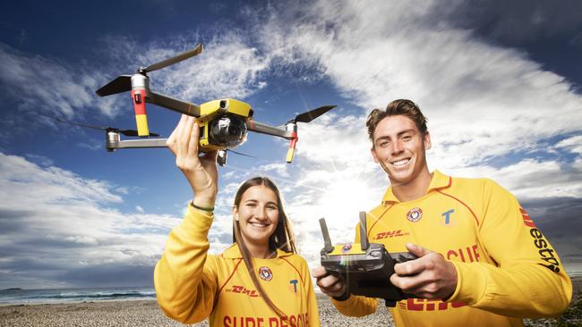 BEACH SAFETY: Surf Life Saving NSW is on the hunt for drone pilots in the Tweed Shire who are keen to patrol the beach from the sky. Picture: NIGEL HALLETT