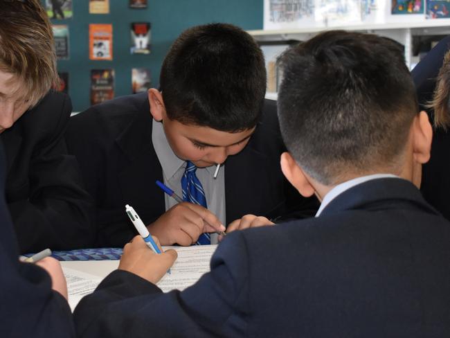 As few as 85 per cent of students completed their Year 9 numeracy exam.