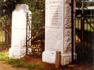 NOT FORGOTTEN: Memorial gates to the 11 victims of   Nerita   boat sinking at the entrance of the Ipswich Showgrounds. Picture: memorial