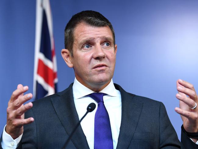 Mike Baird has ruled out a role in federal politics are quitting from NAB. Picture: Paul Miller/AAP