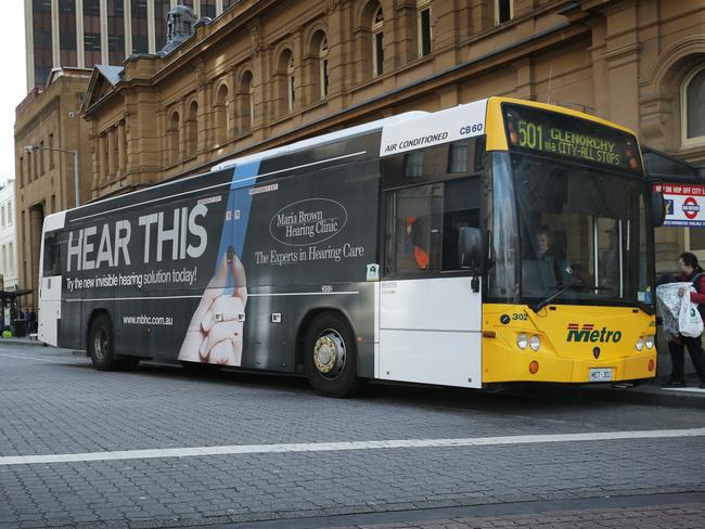 Advertising on Metro buses in Hobart