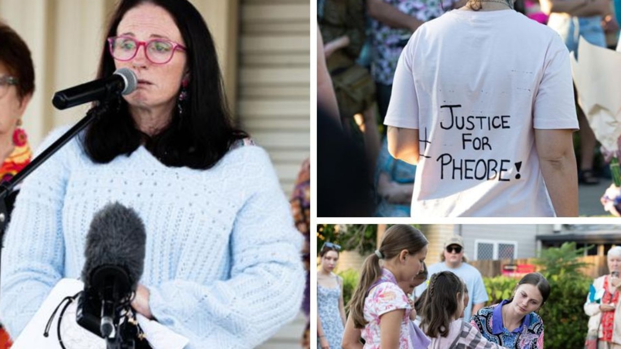 Mum’s brave message at slain teen’s vigil