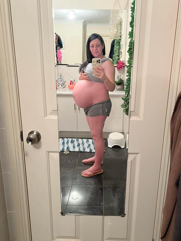 Clarissa while pregnant with her baby Brian. Picture: Supplied by family.