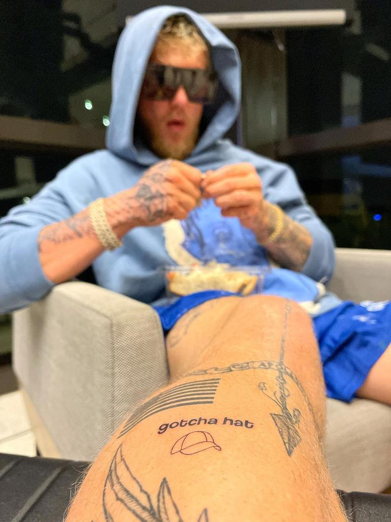 Jake Paul got some new ink.