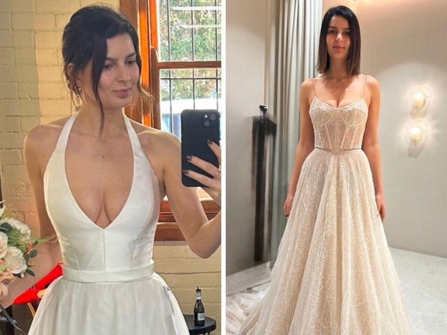 there is a fee to try on wedding dresses. Picture: News.com.au