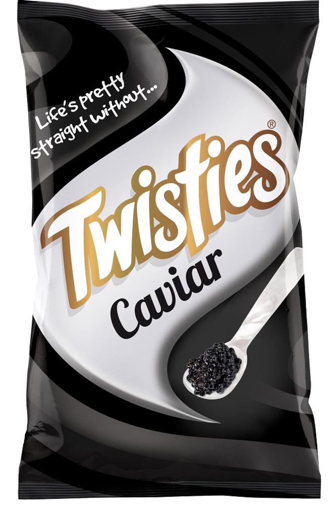 Twisties has unveiled its new ‘unexpected’ chip flavour – Twisties Caviar. Picture: Supplied