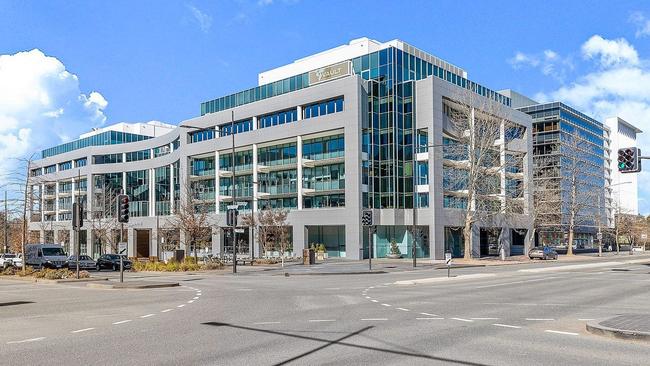 The office building at 2 Constitution Avenue in Canberra has been refurbished.