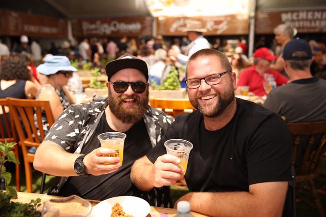 The Taste of Tasmania. Day 1. Anthony Lolicato of Tasmania Joel Delaney of Melbourne. Picture: EDDIE SAFARIK