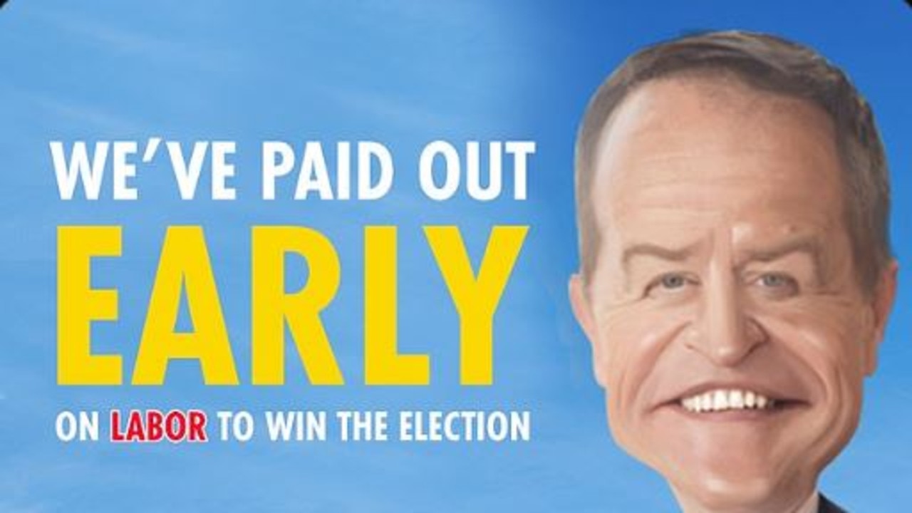 n 2019, Sportsbet lost millions after paying out Bill Shorten bets early. He went on to lose the election to Scott Morrison.