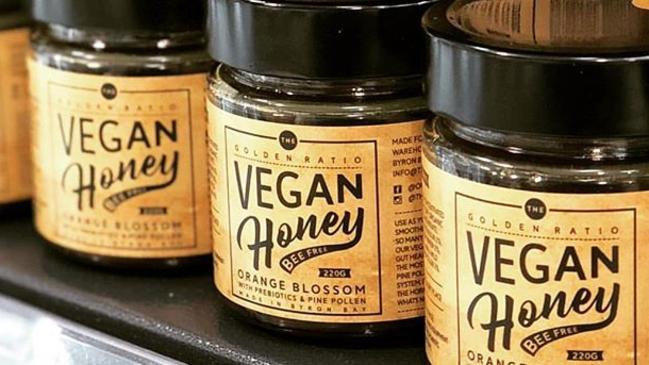 Playing it safe: Vegan honey on sale. Picture: Instagram