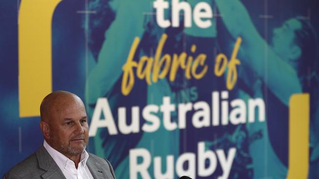 Rob Clarke is leading Rugby Australia through tumultuous times.