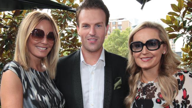 Charlotte Dawson with Joel Christie and Melissa Hoyer at an event in Sydney Pic: Supplied