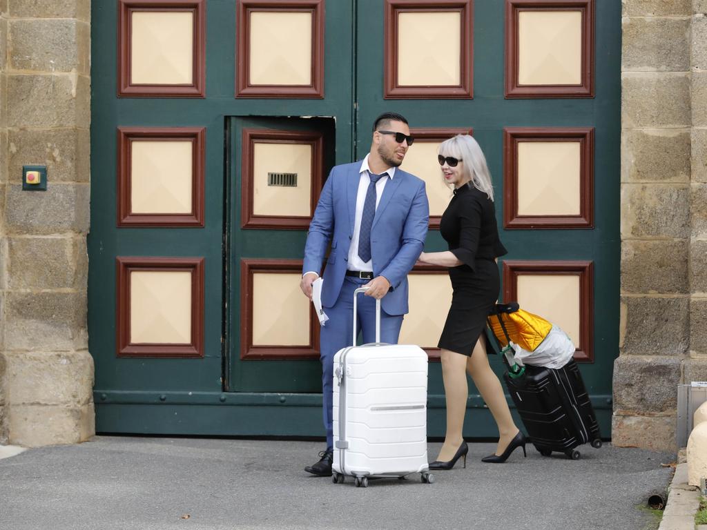 Salim Mehajer leaves Cooma Jail after serving time there. He was accompanied by his solicitor Zali Burrows.