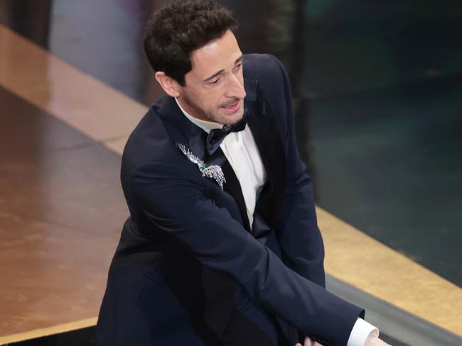 Los Angeles, CA. March 2, 2025: Adrien Brody at the 97th Academy Awards (Oscars) at the Dolby Theatre on March 2, 2025 in Los Angeles, CA. (Myung J. Chun / Los Angeles Times via Getty Images)