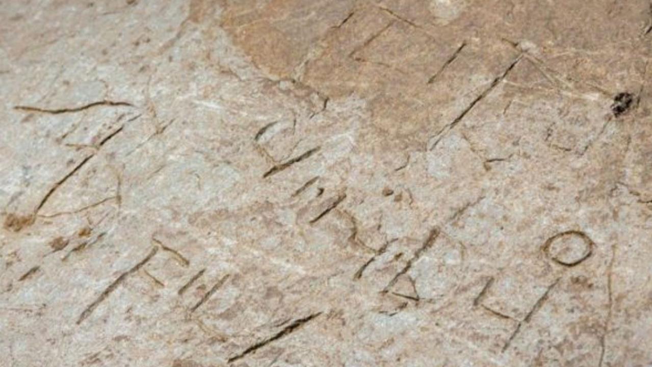 The mysterious inscription. Picture: English Heritage