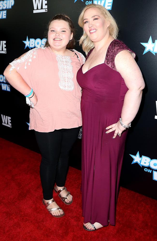 Honey Boo Boo and Mama June attend Bossip Best rose to fame on the reality TV show Here Comes Honey Boo Boo. Picture: Maury Phillips/Getty Images