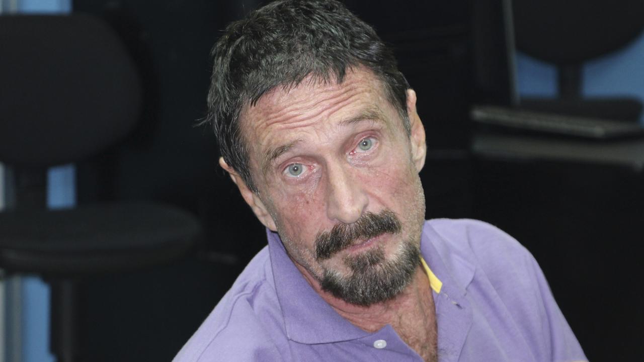 John McAfee claimed he had ‘nothing’ at the time of his death Picture: Guatemala's National Police