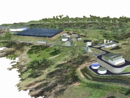 Rushforth Water Treatment Plant Upgrade artists impression.