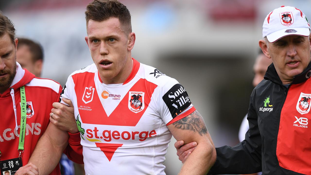 Cameron McInnes will miss a big chunk of the Dragons’ 2020 campaign