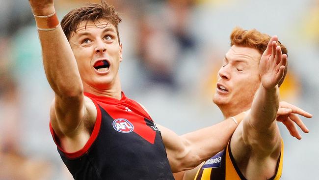 Jake Lever in action against Hawthorn.