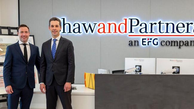 Shaw and Partners senior portfolio managers Stephen Lyle and Christopher Wollermann.