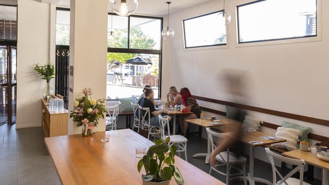 Clementine Cafe at Wilston, which has been given a facelift since its time as Elska. Picture: Mark Cranitch.