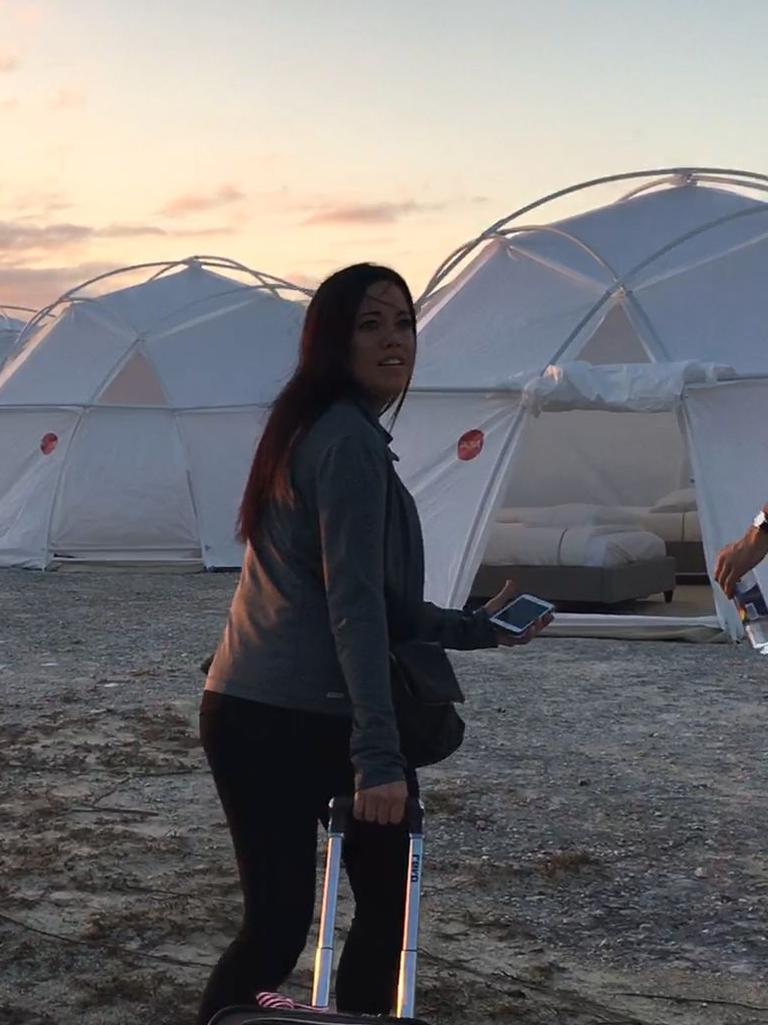 Fyre Festival accommodation. Picture: Netflix