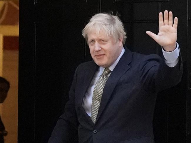 LONDON, ENGLAND - DECEMBER 13: Prime Minister Boris Johnson makes a statement in Downing Street after receiving permission to form the next government during an audience with Queen Elizabeth II at Buckingham Palace earlier today, on December 13, 2019 in London, England. The Conservative Party have realised a decisive win in the UK General Election. With one seat left to declare they have won 364 of the 650 seats available. Prime Minister Boris Johnson called the first UK winter election for nearly a century in an attempt to gain a working majority to break the parliamentary deadlock over Brexit. working majority to break the parliamentary deadlock over Brexit. He said at an early morning press conference that he would repay the trust of voters. (Photo by Chris Furlong/Getty Images)