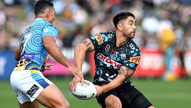 Shaun Johnson’s future beyond 2021 is uncertain. Picture: Bradley Kanaris/Getty Images