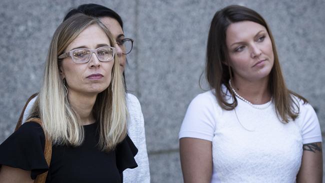 Alleged victims of Jeffrey Epstein, Annie Farmer, left, and Courtney Wild, right. Picture: Getty