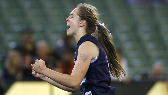 Isabel Huntington is a hot prospect in the AFLW draft. Picture: George Salpigtidis
