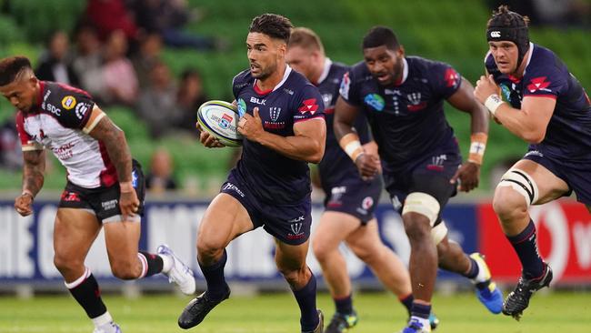 The Melbourne Rebels were on the road for nearly all of 2020 and 2021. Picture: AAP Image/Scott Barbour