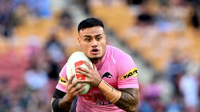 Leniu has been one of the best bench props in the NRL and is in the mix to earn an Origin debut. Picture; Bradley Kanaris/Getty Images