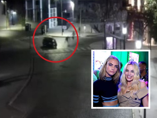 cctv of alleged attack with margot robbie's friend