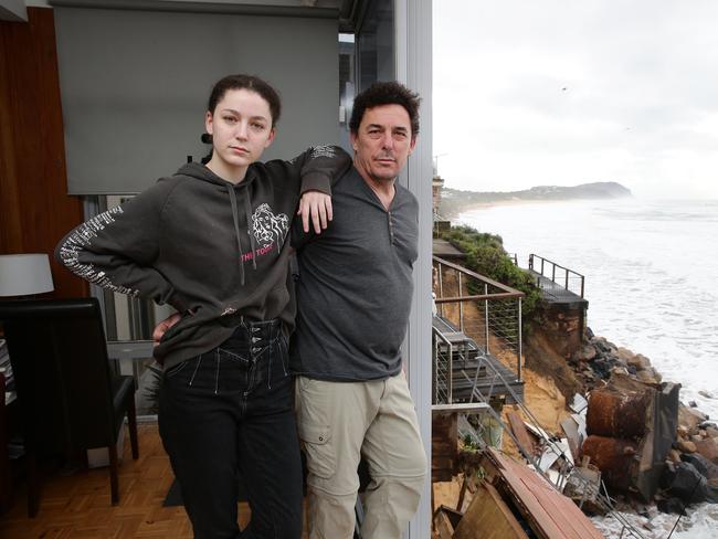 Pictured is Gordon Cahill, 55 and his daughter Matilda, 18. Their house has been in the family for 35 years. Picture: David Swift