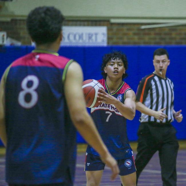 GPS basketball The Southport School v Brisbane State High School at TSS. Picture: Glenn Campbell