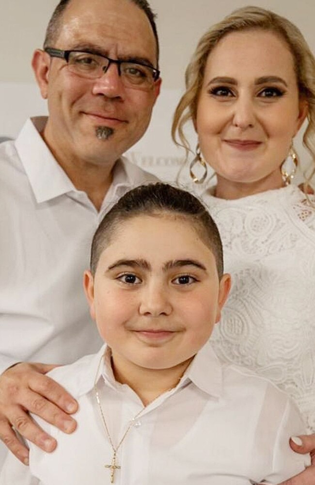 Simon and Vanessa Tadros with their son Nicholas. Mrs Tadros was killed when two Sea World Helicopters collided at the Gold Coast on Monday which left her son in a critical condition. Picture: Supplied https://www.instagram.com/brylou_photography/