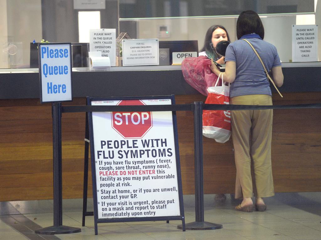 Coronavirus fears start to reverberate around Westmead Hospital. Picture: Jeremy Piper