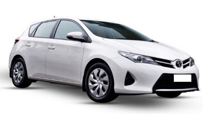 A Toyota similar to a car police believe is linked to the shooting. Picture: Victoria Police