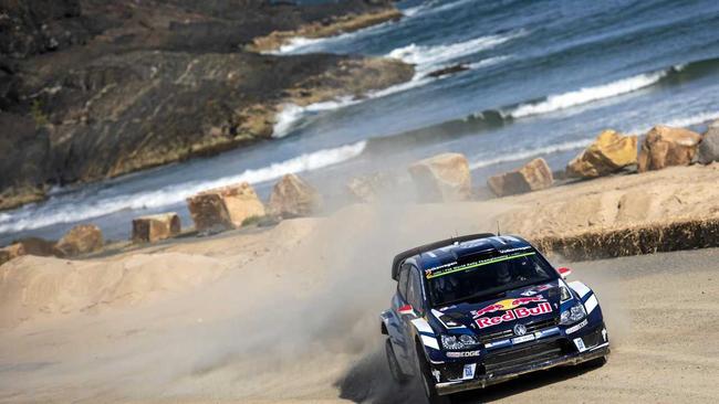 SUPER SPECIAL: Jari-Matti Latvala on the showcase stage at the Jetty.
