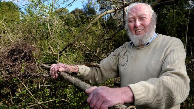 Les Smith, 86, is Environment Victoria’s longest serving volunteer. Picture: Steve Tanner