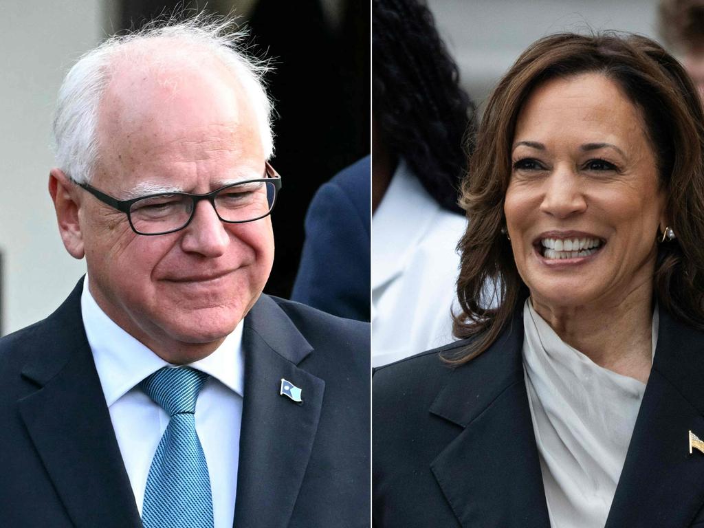 Vice President Kamala Harris is set to hit the campaign trail with running mate Tim Walz. Picture: AFP