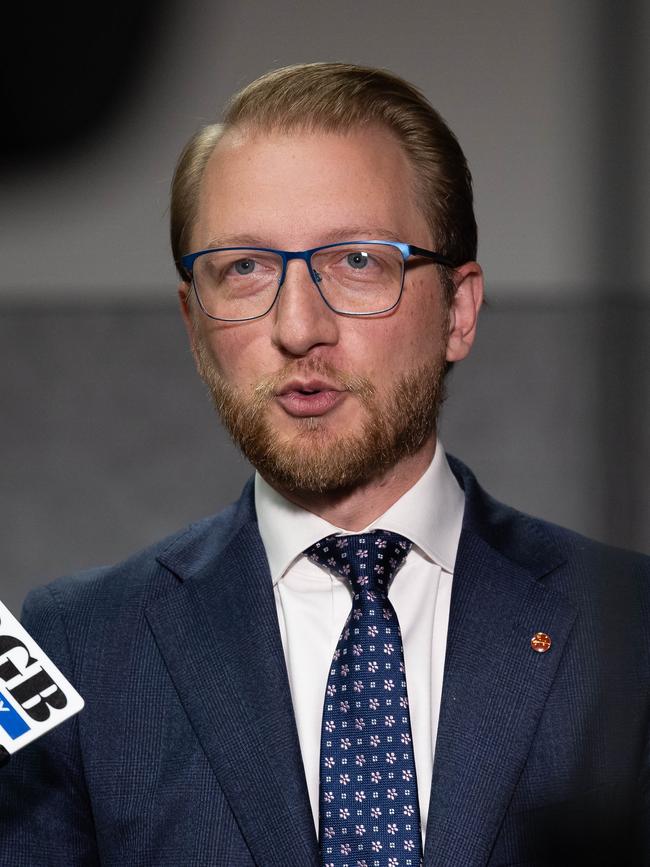 Coalition finance spokesman James Paterson says there will be no opposition deal with Labor. Picture: Jason Edwards / NewsWire