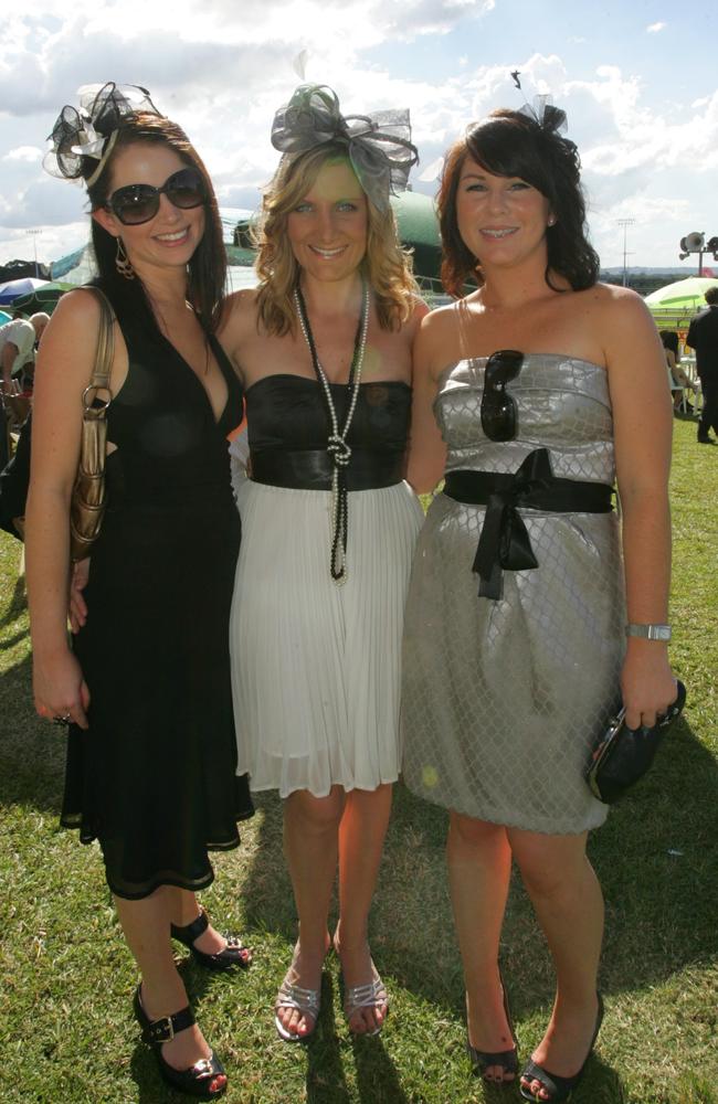 Holly Bridger, Michelle O'Keefe and Marissa Davidson in 2009. Picture: Brett Wortman