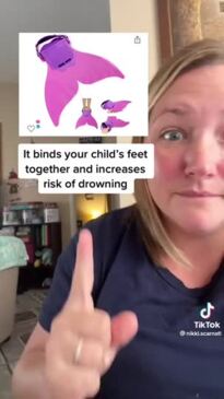 Self-rescue swim teacher highlights dangerous products your kid uses