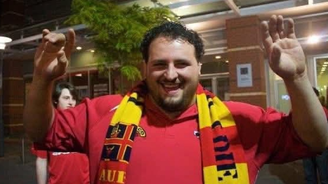 Craig Robinson suddenly died after suffering a fall outside his home, with friends and family paying tribute to the well-known, ardent Sturt FC and Adelaide United member. Picture: Supplied