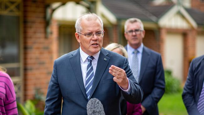 Prime Minister Scott Morrison will reveal a $23m injection for hi-tech drug making in Melbourne. Picture: Christian Gilles