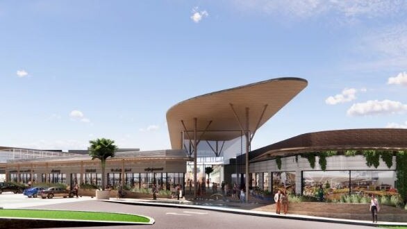 An artist's impression of another entrance to the redeveloped Forestway Shopping Centre. Picture: Revelop